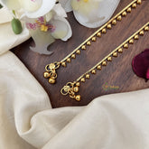 Vriksham Gold Look Alike Designer Bridal Anklets-Leaf-G17796